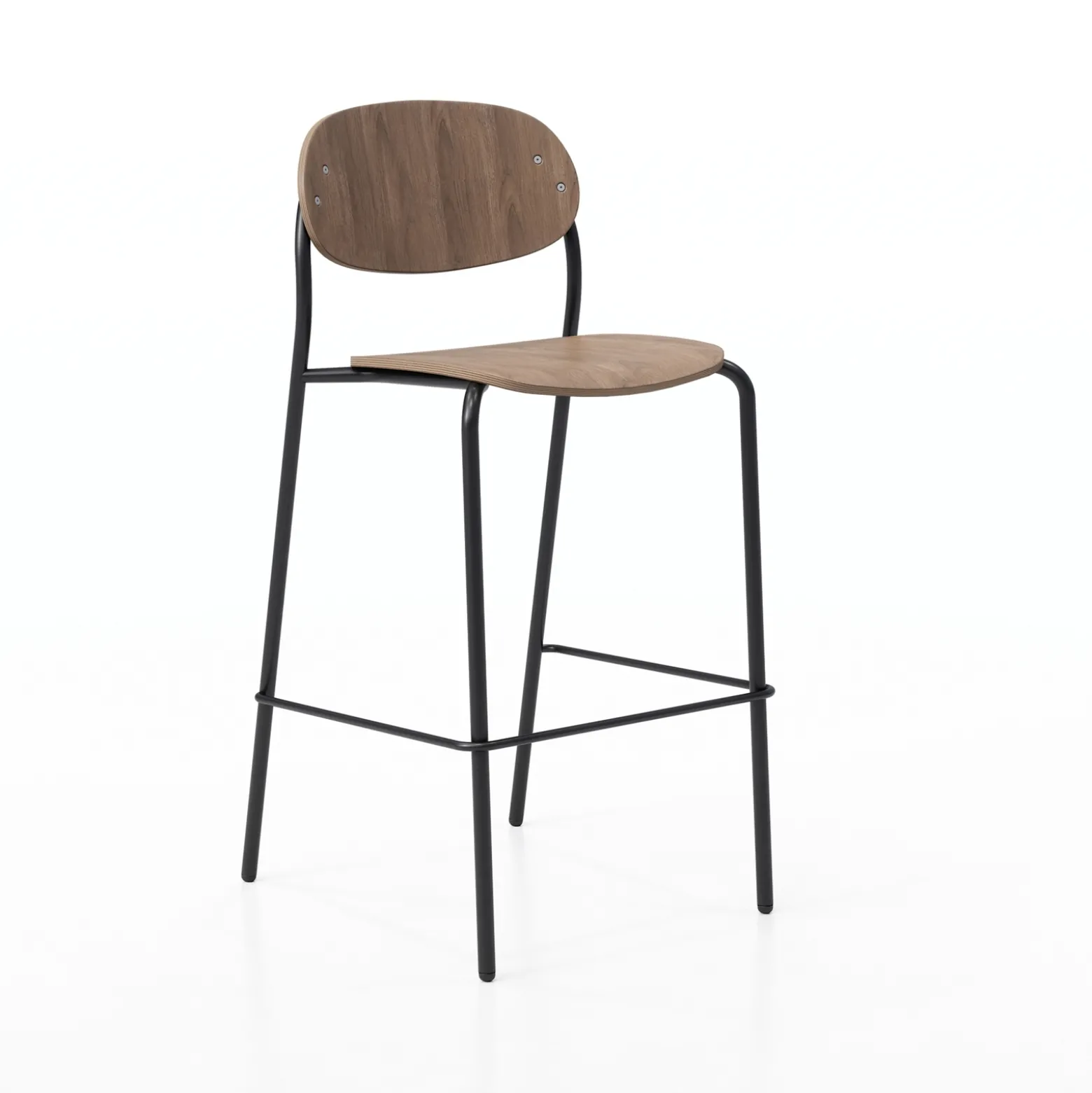 Tioga Barstool with Laminate Seat & Back