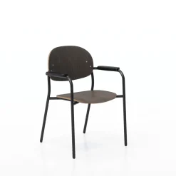 Tioga Guest Chair with Arms - Laminate Seat and Back