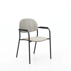 Tioga Guest Chair with Arms - Laminate Seat and Back
