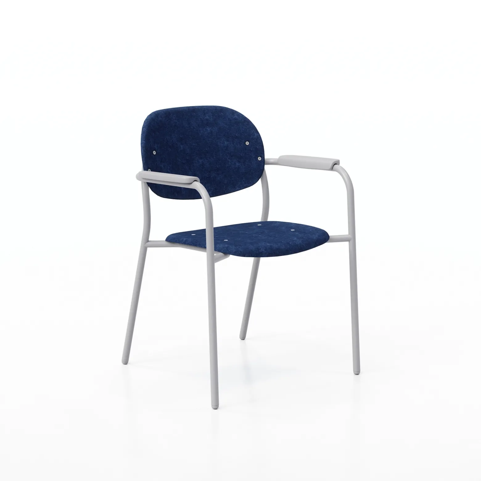 Tioga Guest Chair with Arms - PET Felt Seat and Back