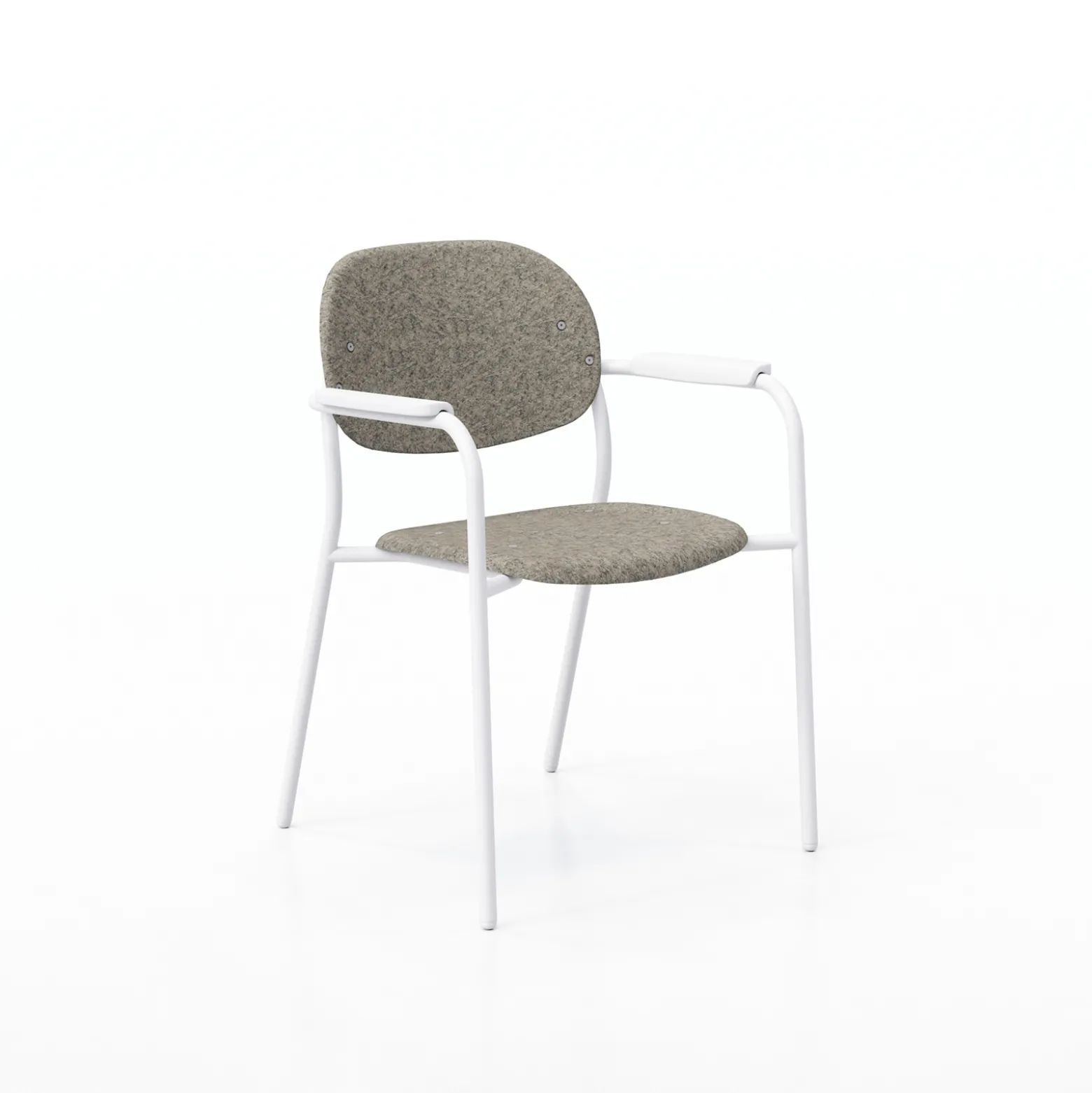 Tioga Guest Chair with Arms - PET Felt Seat and Back
