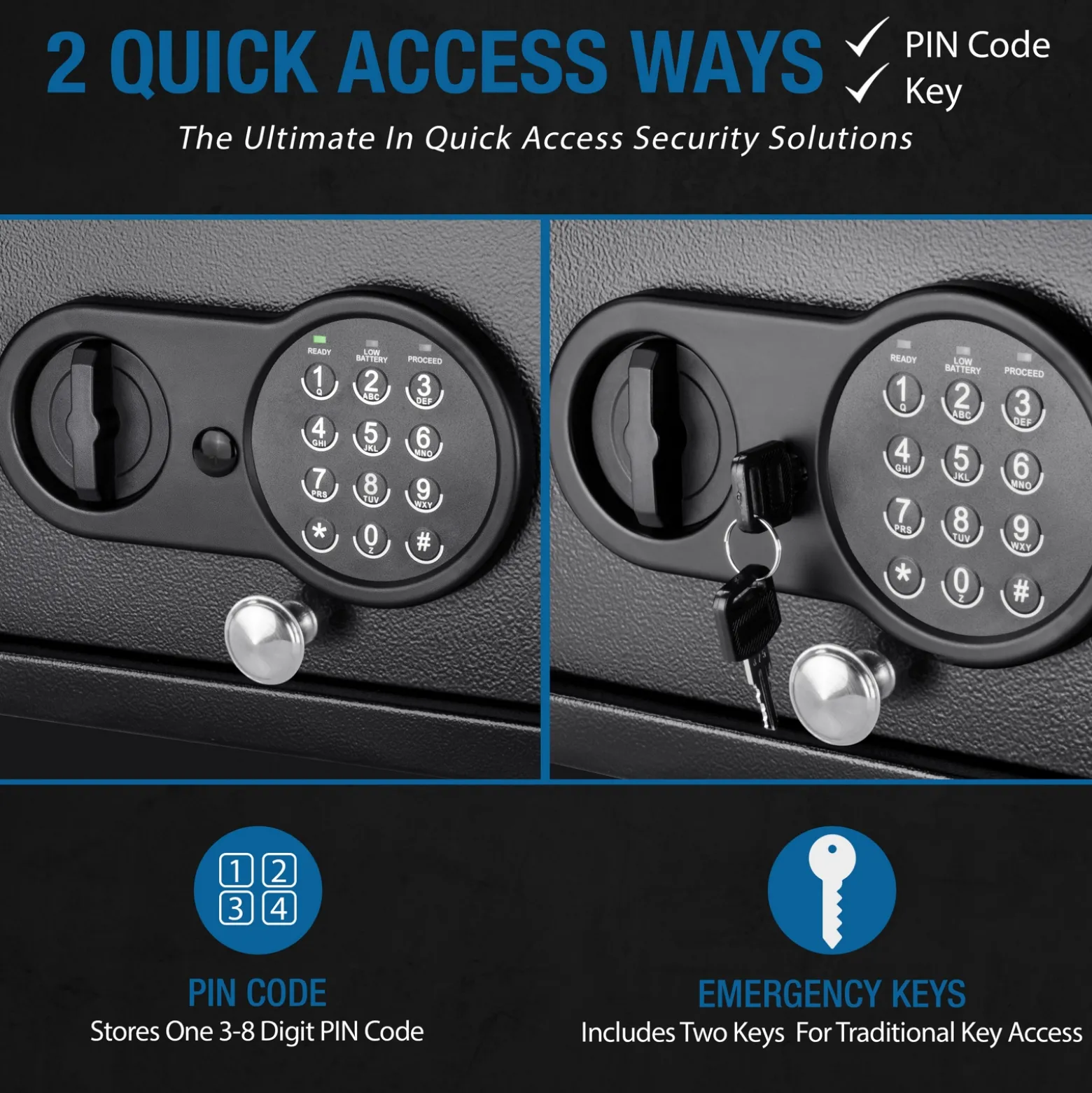 Top Opening Keypad Security Safe
