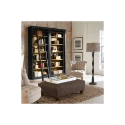 Toulouse 12 Shelf Bookcase Wall Unit with Ladder- 94"H