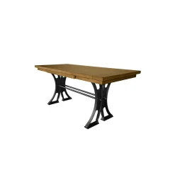 Toulouse Writing Table Desk with Cast Metal Base - 72"W