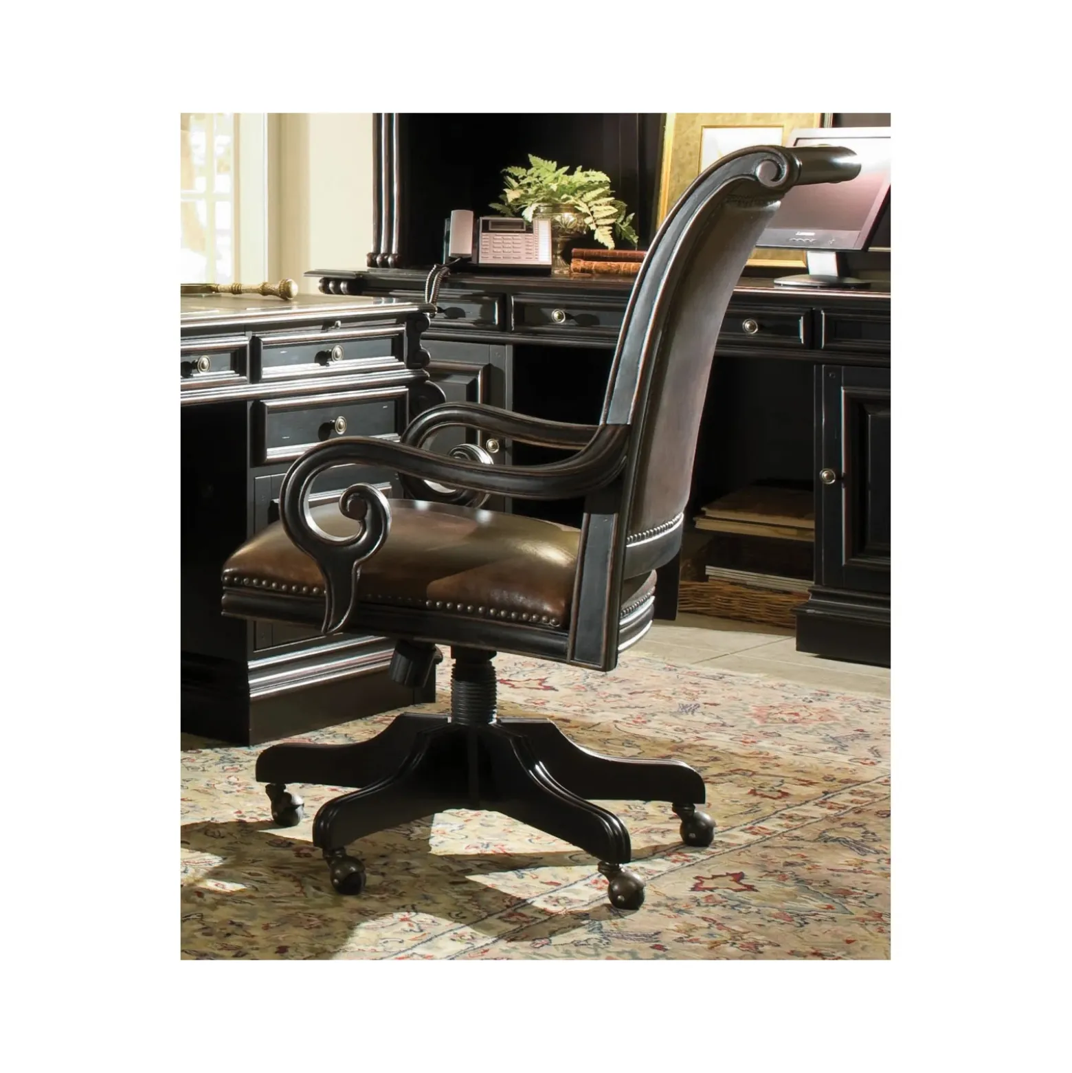 Traditional Leather Office Chair