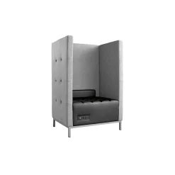 Traffic Modular Lounge Privacy Chair with USB/Power