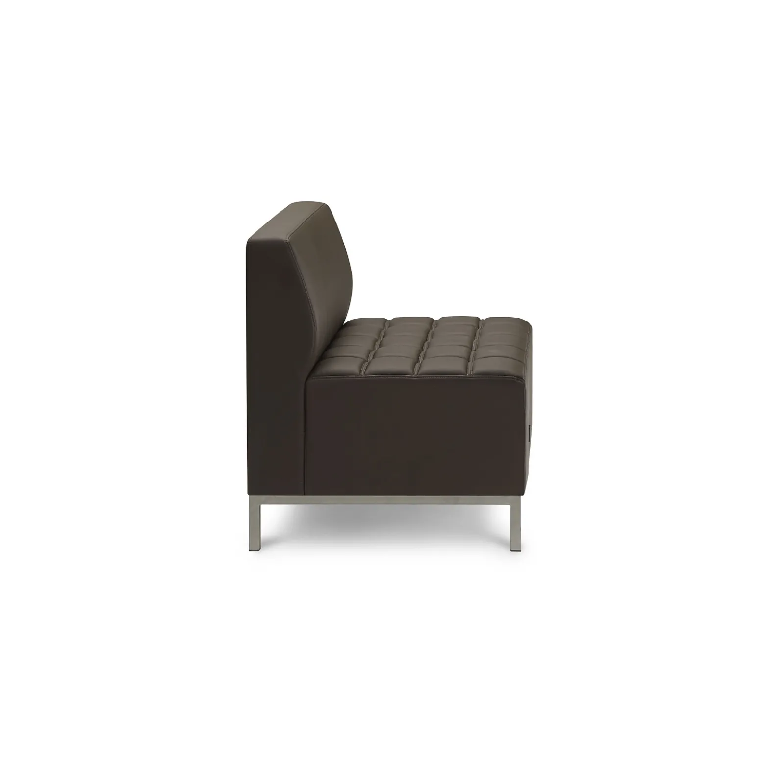 Traffic Modular Seating Armless Guest Chair with Power Outlets