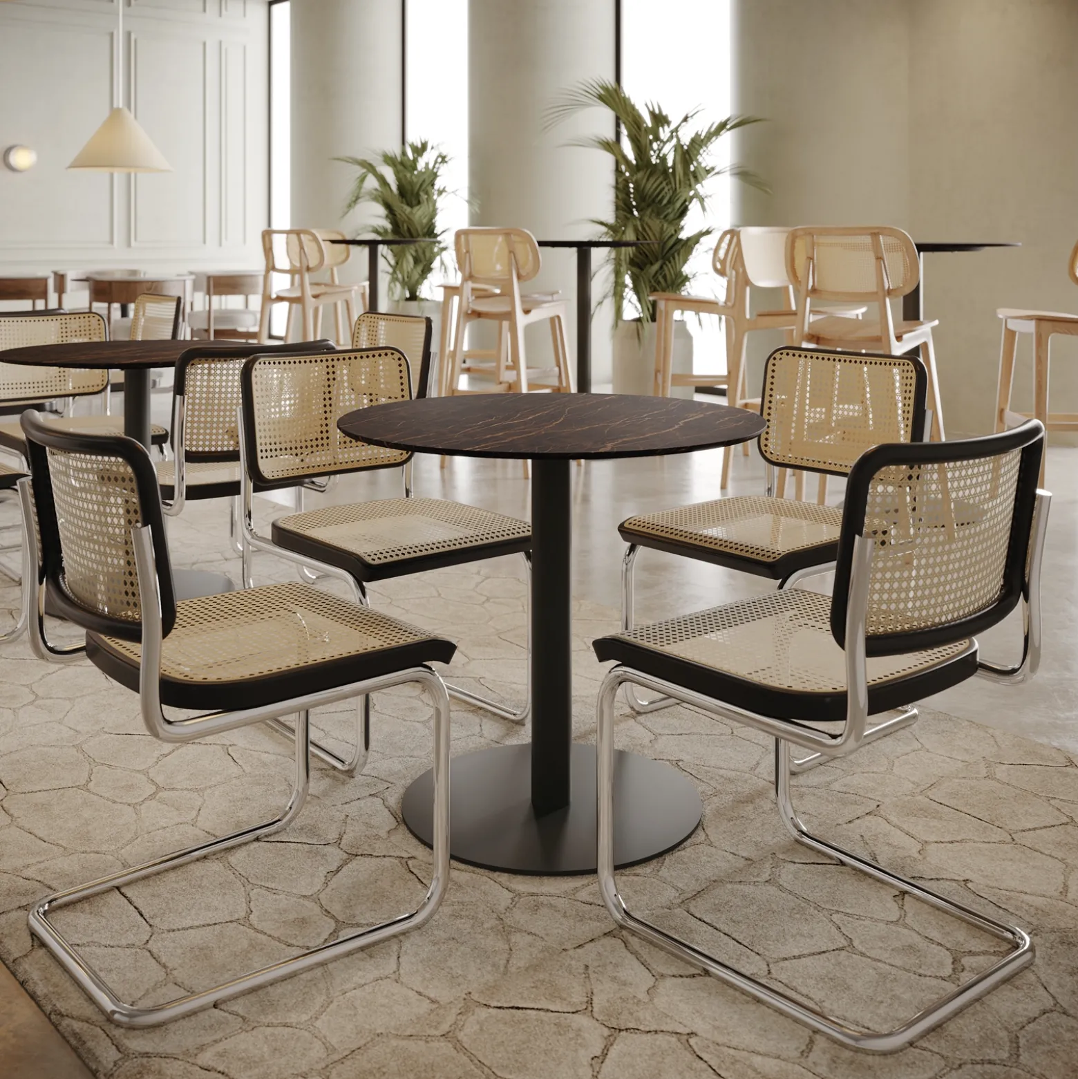Trellex Round Table 24"Dx29"H