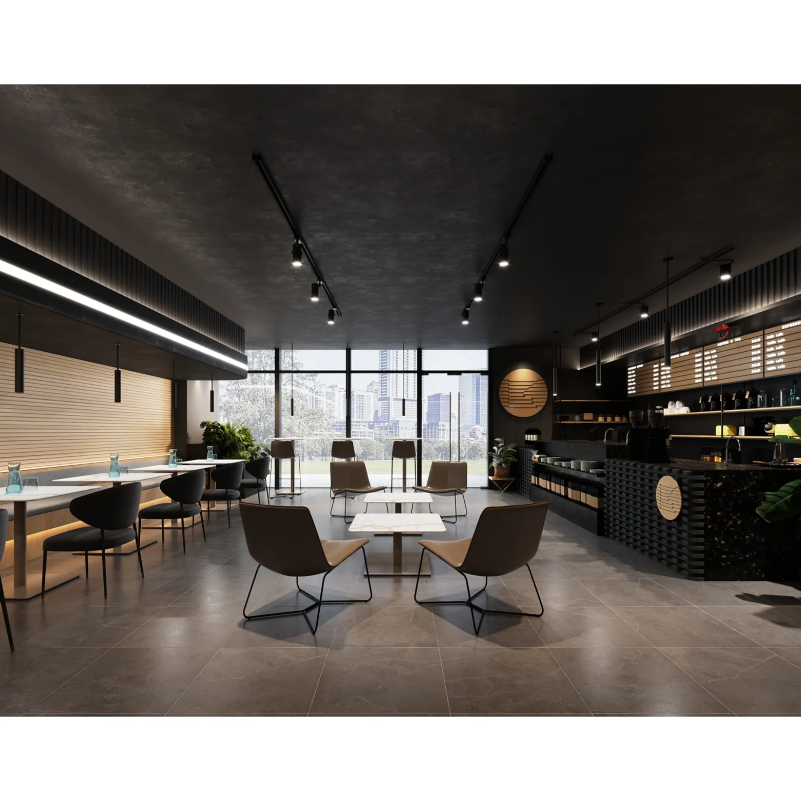 Trellex Square Table 30"Dx16"H