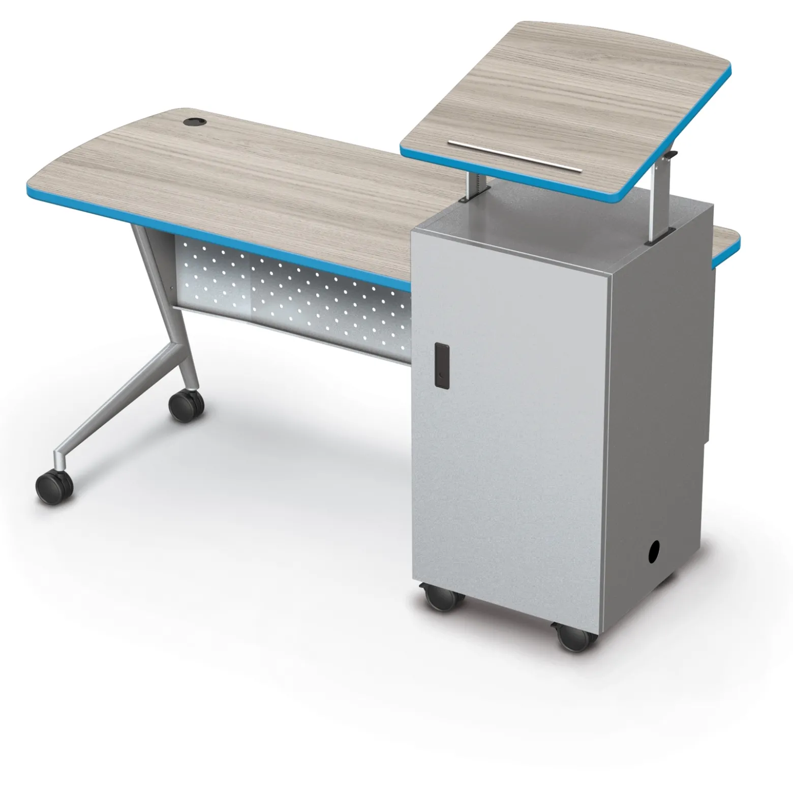 Trend 60"W x 24"D Laminate Podium Desk with Podium Top