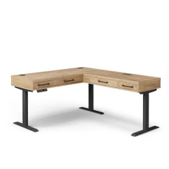 Trenton Adjustable-Height L-Desk w/ Right Return