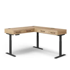 Trenton Adjustable-Height L-Desk w/ Right Return