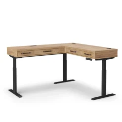 Trenton Adjustable-Height L-Desk w/ Left Return