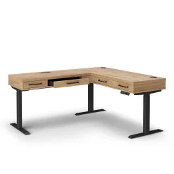 Trenton Adjustable-Height L-Desk w/ Left Return