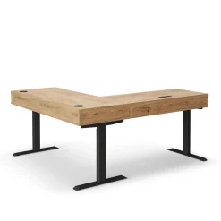 Trenton Adjustable-Height L-Desk w/ Left Return