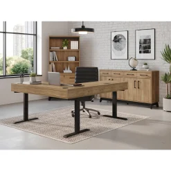 Trenton Adjustable-Height L-Desk w/ Left Return