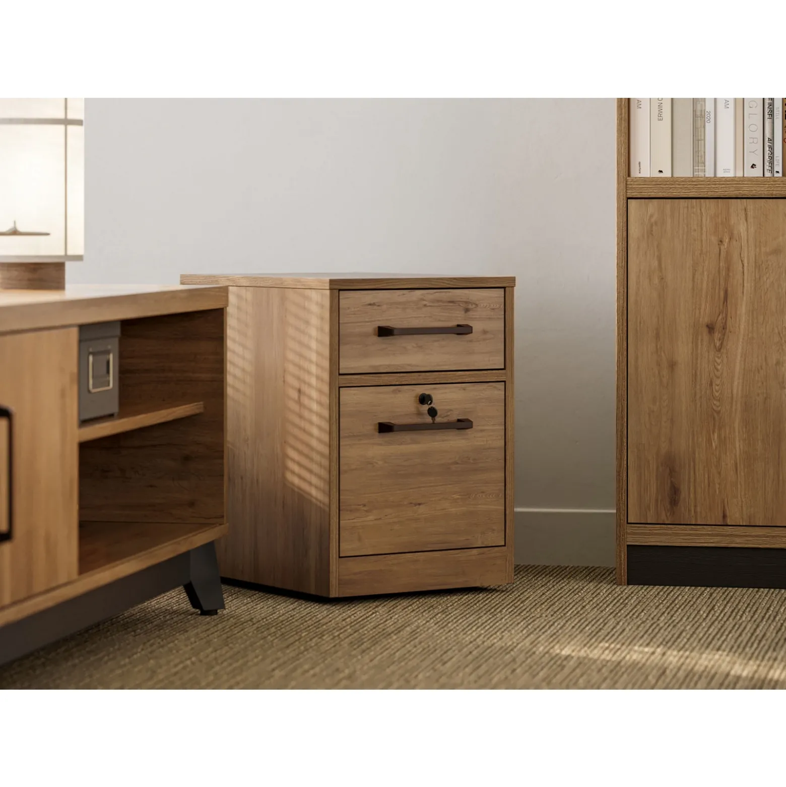 Trenton 2-Drawer Mobile File Pedestal – 16"W