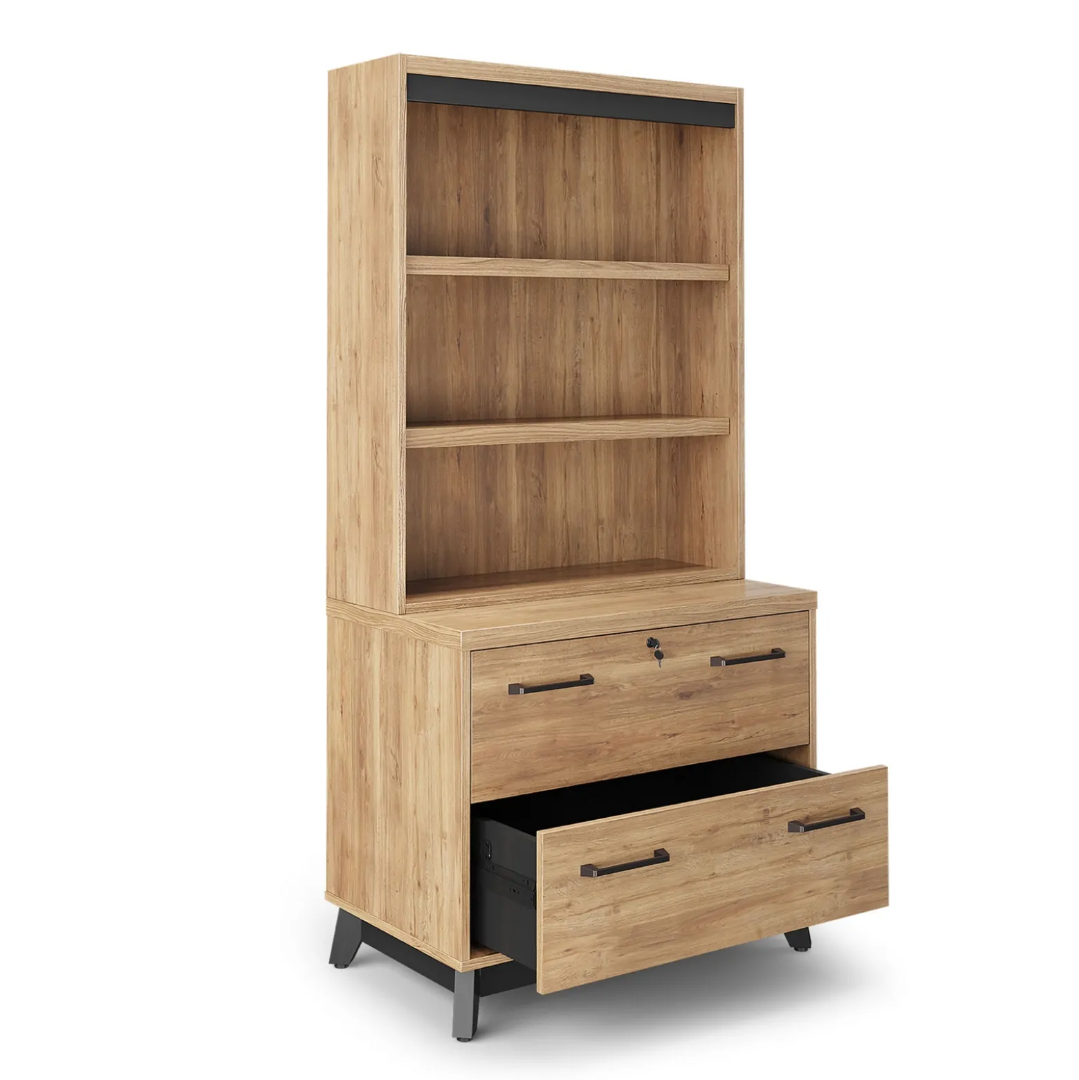 Trenton Lateral File w/ Hutch – 36"W