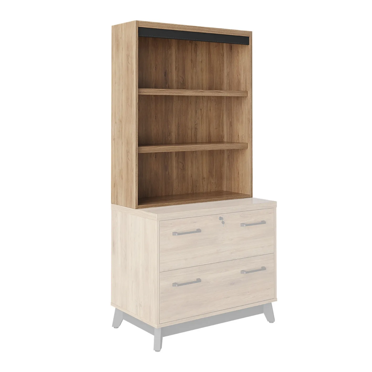 Trenton 3-Shelf Hutch for Lateral File – 36"W