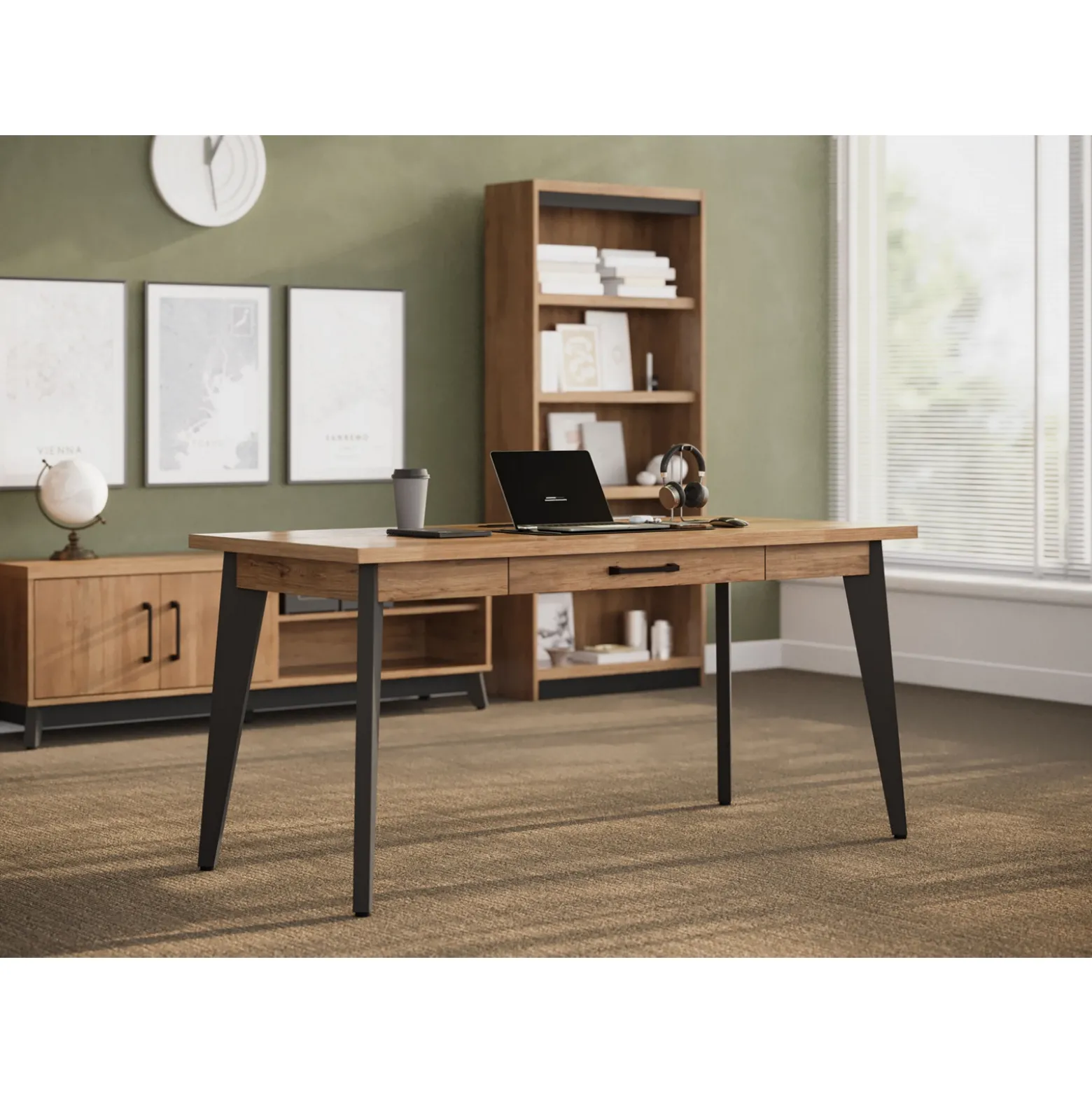 Trenton Writing Desk – 65"Wx28”D