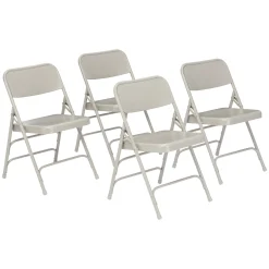 Triple Brace Steel Folding Chair 4 Pack
