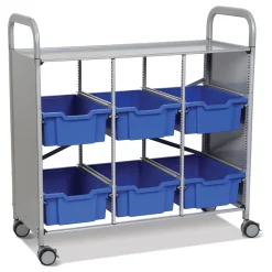 Triple Cart with 6 Trays - 6"D