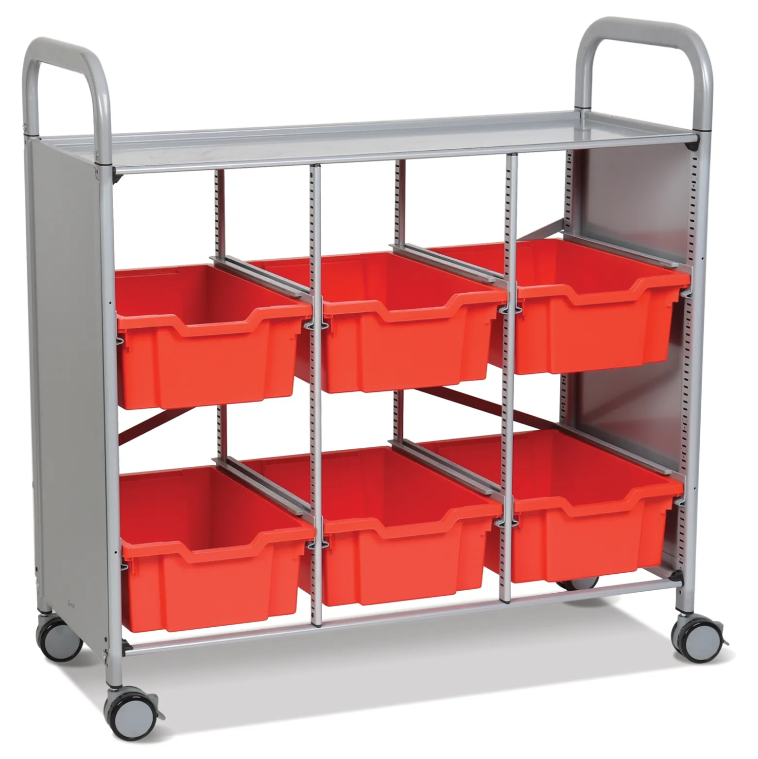 Triple Cart with 6 Trays - 6"D