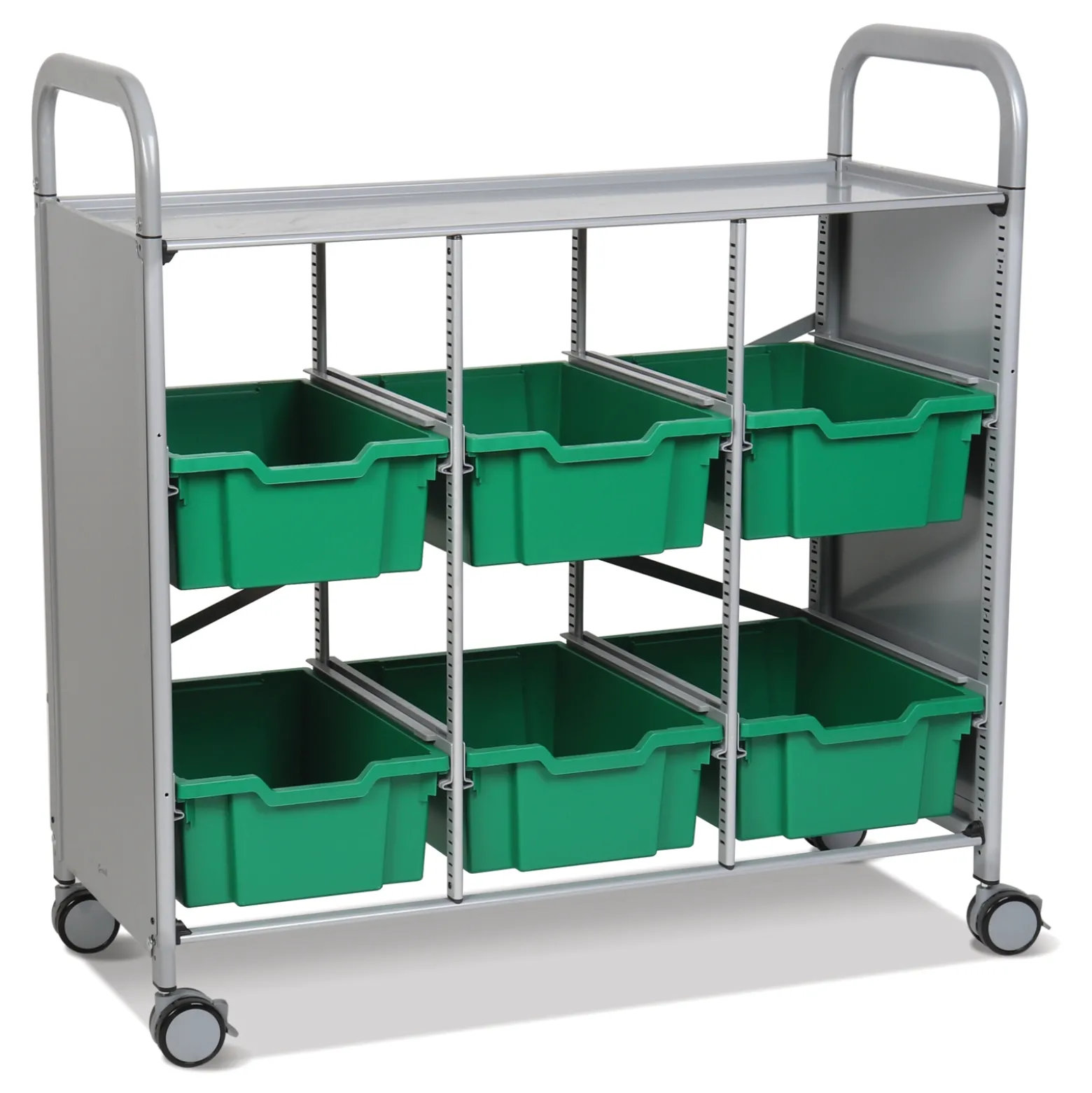 Triple Cart with 6 Trays - 6"D