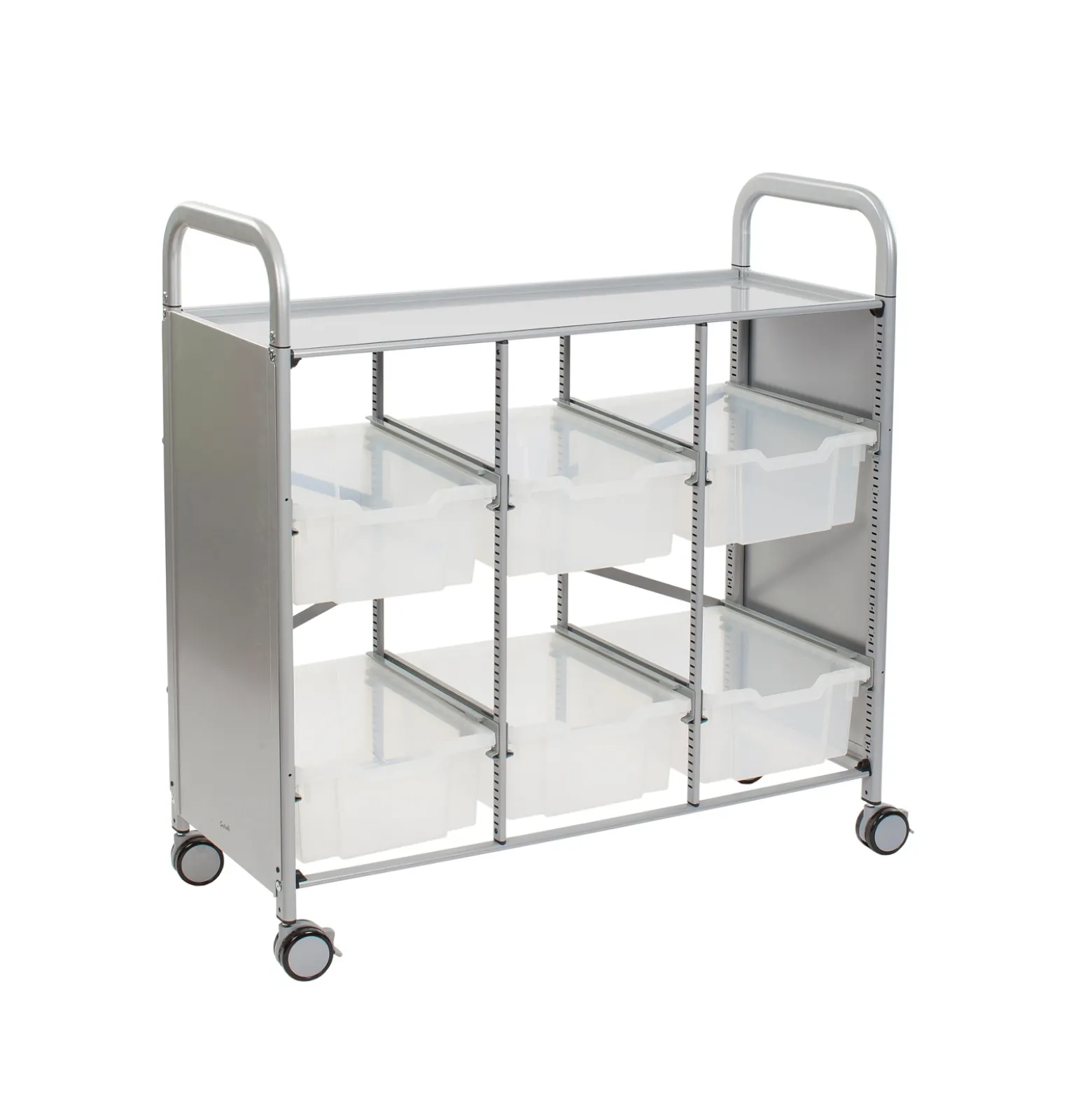 Triple Cart with 6 Trays - 6"D