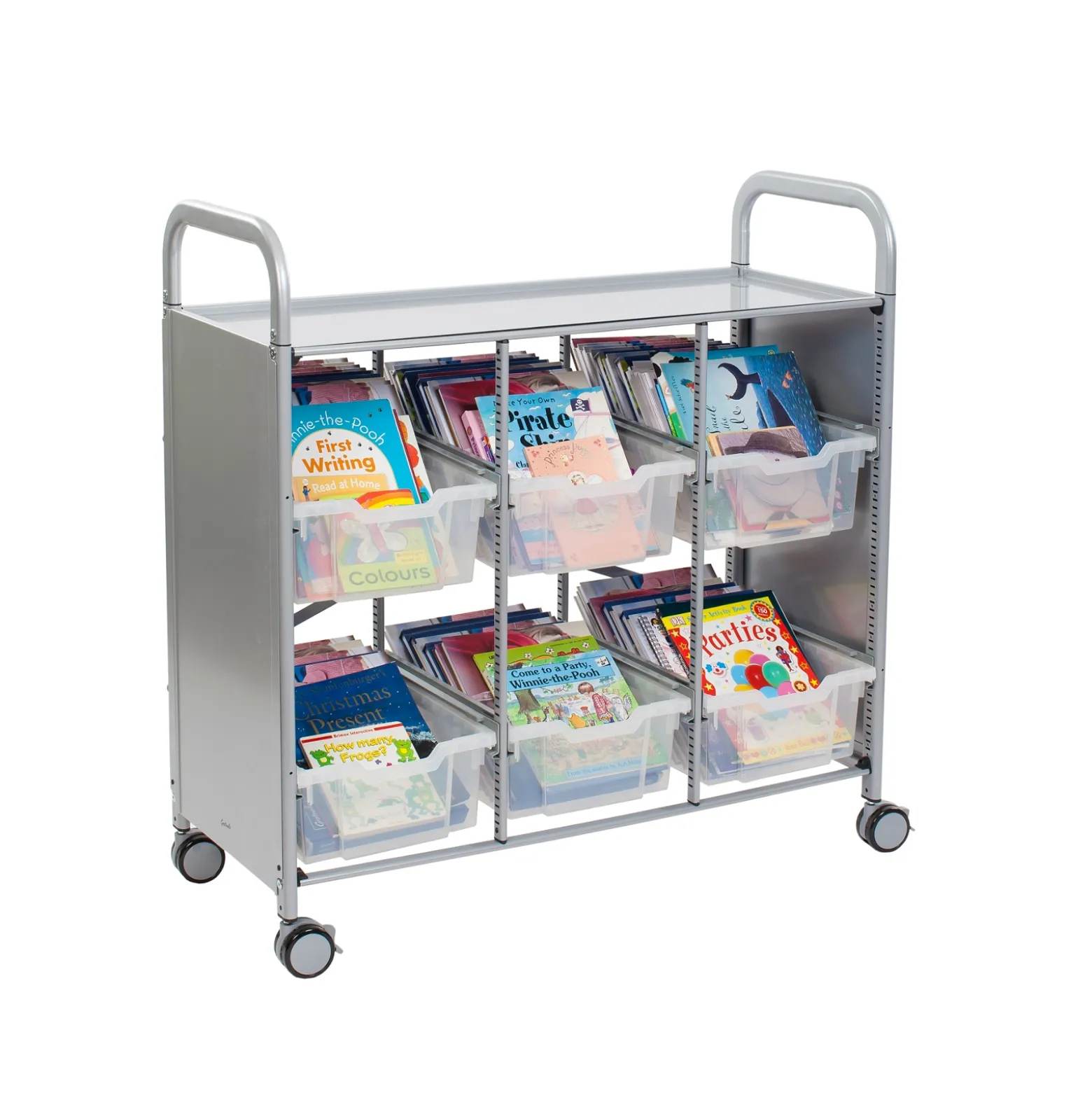 Triple Cart with 6 Trays - 6"D