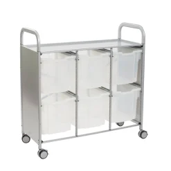 Triple Storage Cart with 6 Trays - 12