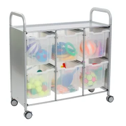 Triple Storage Cart with 6 Trays - 12