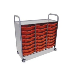 Triple Storage Cart with 24 Trays - 3