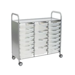 Triple Storage Cart with 20 Trays