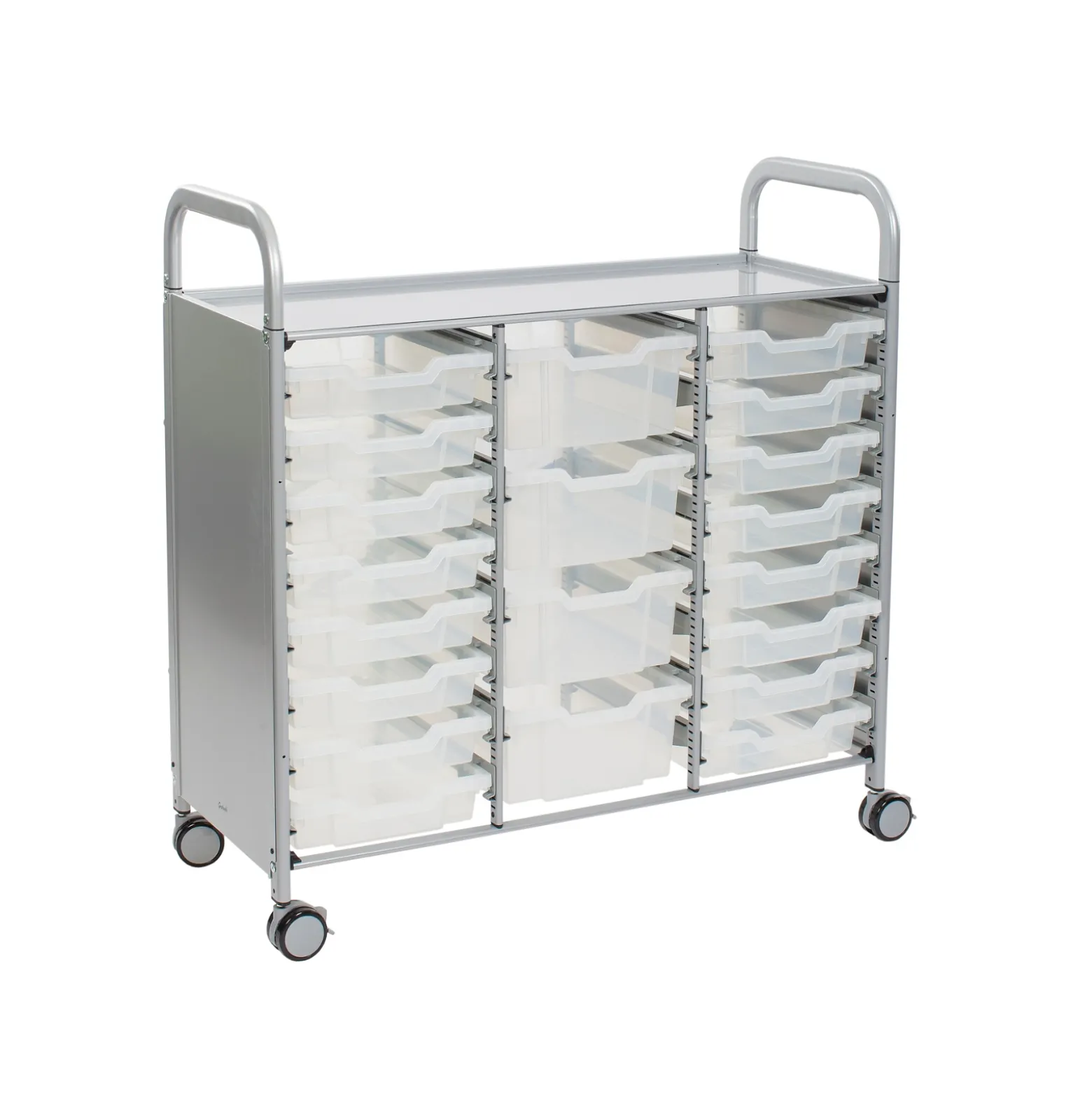 Triple Storage Cart with 20 Trays