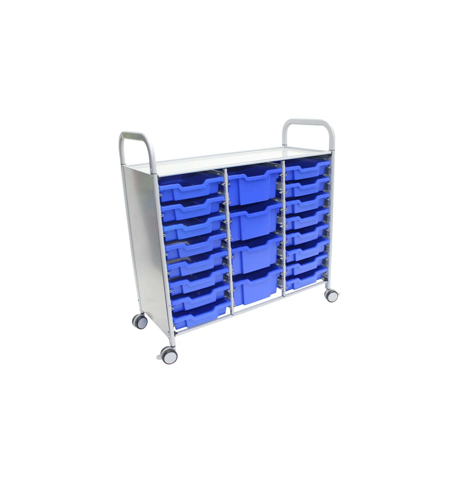 Triple Storage Cart with 20 Trays