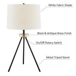 Tripod Floor & Table Lamps - Set of 3