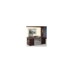 Tuxedo Bow Front L-Shape Desk with Left Return - 72