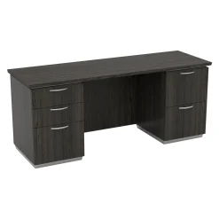 Tuxedo Double-Pedestal Credenza Desk - 72