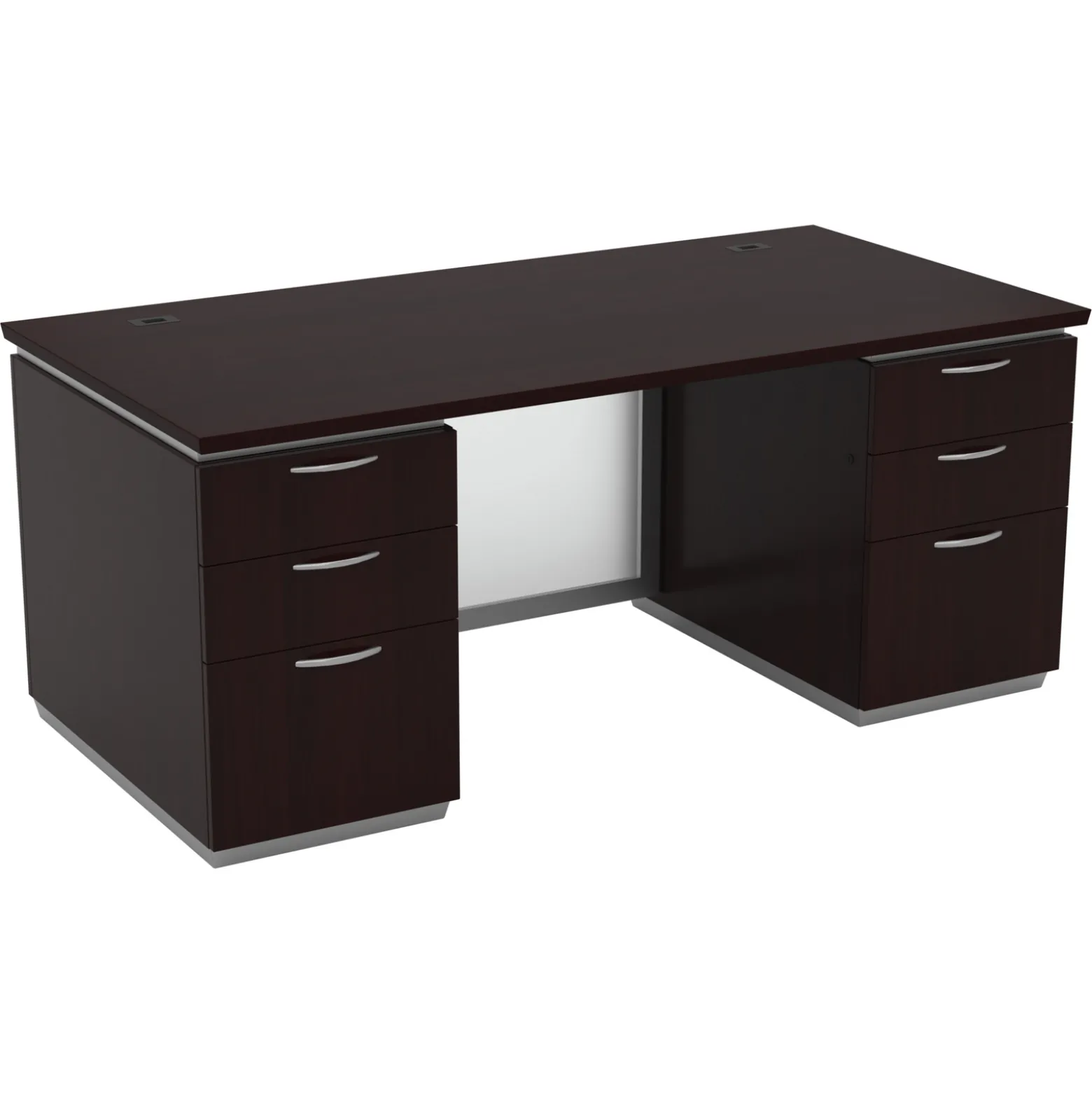 Tuxedo Double-Pedestal Executive Desk - 72"W x 36"D