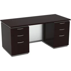 Tuxedo Double-Pedestal Executive Desk - 66"W x 30"D