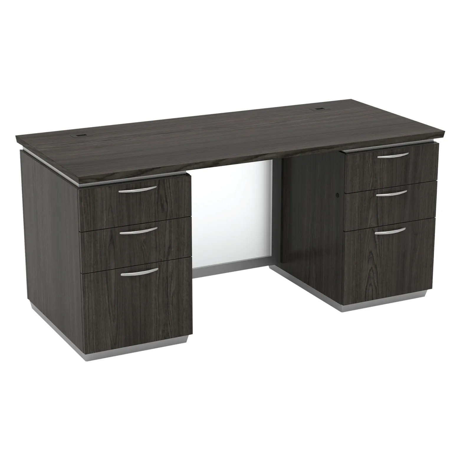 Tuxedo Double-Pedestal Executive Desk - 66"W x 30"D