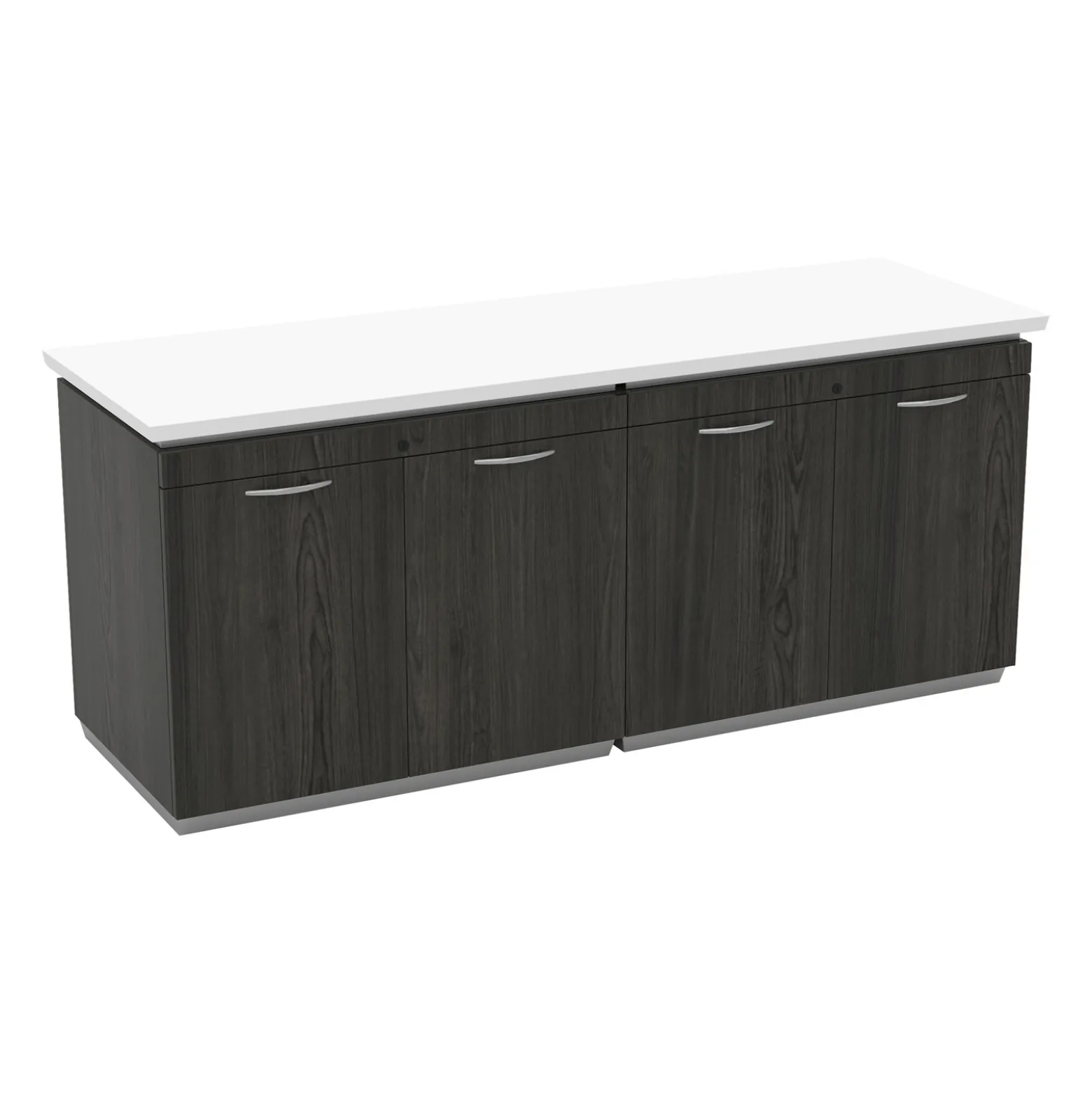 Tuxedo Four Door Double Storage Credenza - 72"W x 24"D