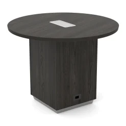 Tuxedo Four Seat Round Conference Table - 48" Diameter