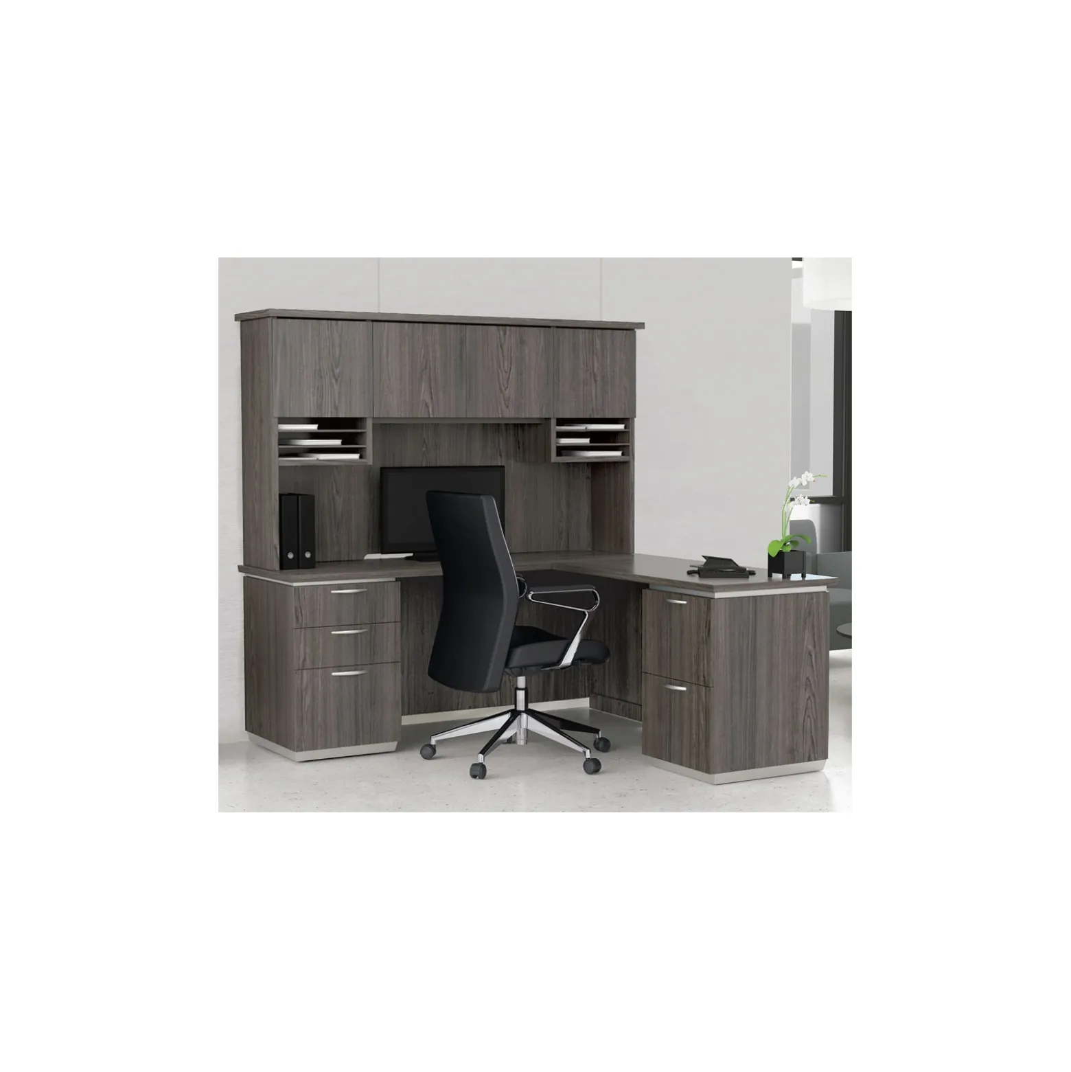 Tuxedo L-Shaped Desk with Right Return - 66"W x 78"D