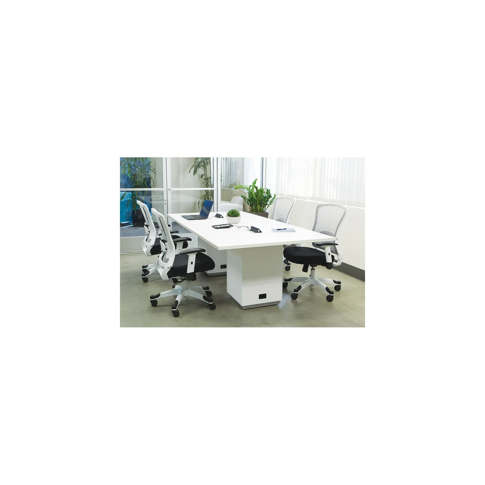 Tuxedo Six Seat Rectangular Conference Table - 96"W x 48"D