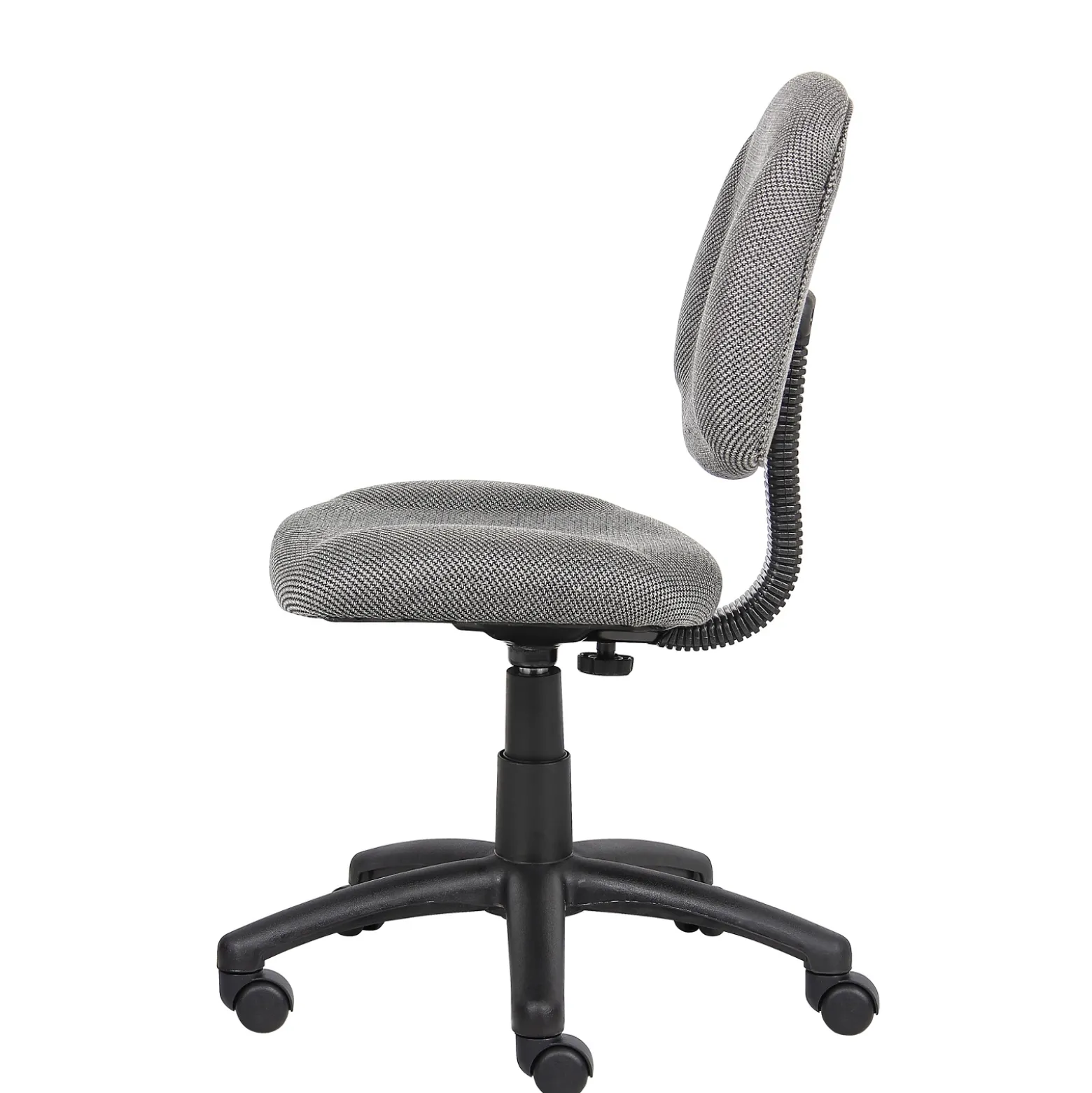 Tweed Fabric Armless Task Chair