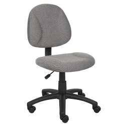 Tweed Fabric Armless Task Chair