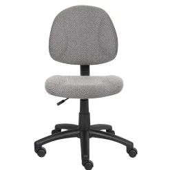 Tweed Fabric Armless Task Chair