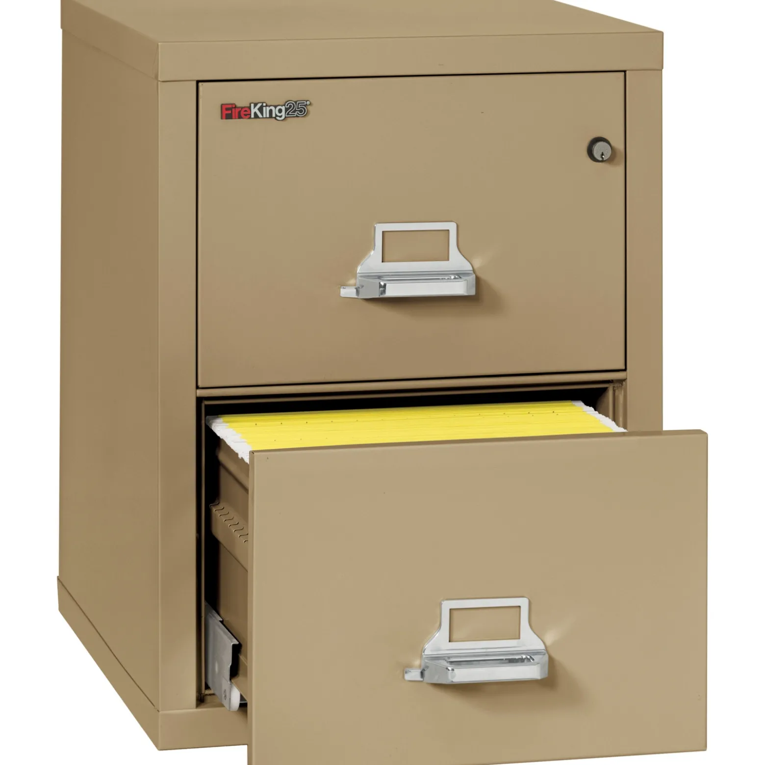 Two Drawer Fireproof Letter Size Vertical File - 25"D